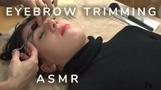 [ASMR] eyebrow trimming & care *Megan*