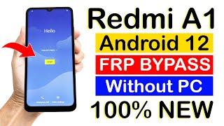 Redmi A1 (2022) Android 12 FRP BYPASS | 100% New Method (without pc)