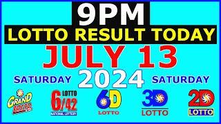 Lotto Result Today 9pm July 13 2024 (PCSO)
