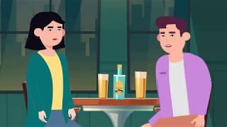 Drink best wine with honey- funny cartoon