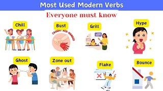 Must know modern verbs | English self learning | Daily Use English