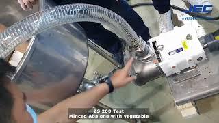 JEC Pumps ZS200 Test (Minced abalone with vegetable)