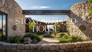 Rustic Yet Elegant Stone Walled House with Mexican & Japanese Design