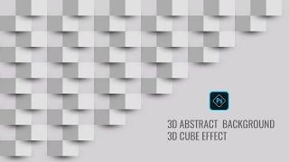 How to Create 3D Background Abstract / 3D cube effect in Adobe Photoshop Tutorials [HD]