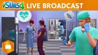 The Sims 4 Get to Work: Live Broadcast Gameplay