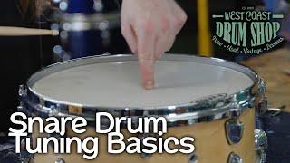 Snare Drum Tuning Lesson - Basics
