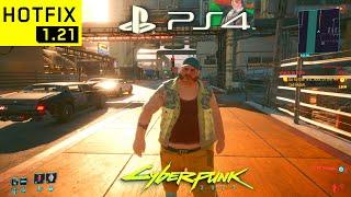 CYBERPUNK 2077 HOTFIX 1.21 PS4 Slim Gameplay Performance & Graphics! (Walking Around Night City #2)