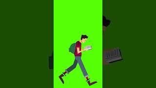 Green Screen Walking Character Cartoon Animation [Shorts]