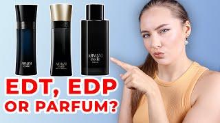 ARMANI CODE PARFUM vs EAU DE PARFUM vs EAU DE TOILETTE | Which Cologne Is The Best?