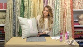 Crafty Creations: Stenciled Accent Pillows [LaurenConrad.com]