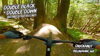 My New Favorite MTB Trails in Bellingham! Biking Double Black Diamond and Double Down in WA