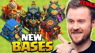 New Clan War League Bases for Town Hall 9 to 17 in Clash of Clans