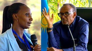 Umva Ikibazo  SCOVIA Mutesi Abajije Chairman KAGAME Nuko Amusubije Ubwo Yahuraga na ba Influencers