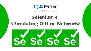 Selenium 4 - Emulating Offline Network using Chrome DevTools protocol