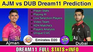 AJM vs DUB Dream11 Team Prediction, Ajm vs Dub Dream11 Prediction, Ajm vs Dub Dream11