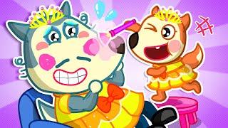 Let's Make Daddy Pretty Song  Beauty Princess Song  Wolfoo Nursery Rhymes & Kids Songs