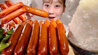 ASMR Johnsonville Sausage【Mukbang/ Eating Sounds】【English subtitles】