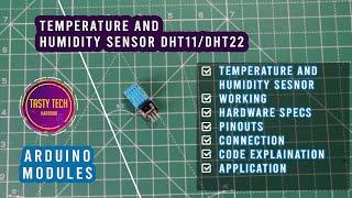 Temperature and Humidity Sensor DHT11/DHT22 with Arduino