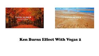 How To create Ken Burns Effect With Vegas 2 Html, css and jQuery??