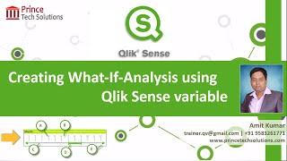 Qlik Sense Tutorial | Creating What-if-Analysis using Qlik Sense variable