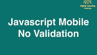 33 Javascript Mobile No Validation | Online Training Download app from below link