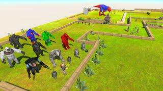 MUTANT PRIMATES RELEASE CARNIVORE DINOSAURS - Animal Revolt Battle Simulator