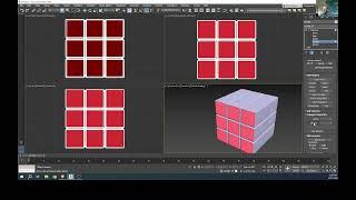 Puzzle Cube Model in 3ds Max