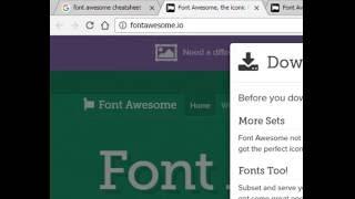 Use font awesome icons in photoshop and word