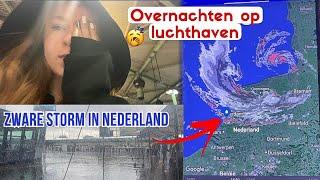 Onze Vlucht Naar Italië Geannuleerd Door ZWARE STORM!  vakantie/vliegveld/travel