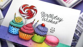 Create a Sweet Birthday Scene including Copic Coloring with our June 2024 Kit with Kristina Werner!