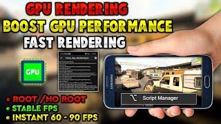 Force GPU Rendering For Gaming | Instant 60-90 Fps | Boost Gaming Performance | No Root