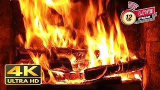  4K Cozy Fireplace with Crackling Fire Sounds | Perfect for Relaxation and Sleep