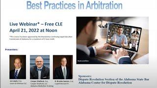 Best Practices in Arbitration