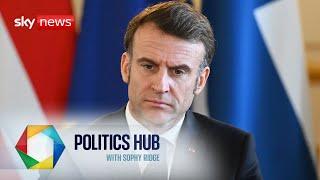 Emmanuel Macron delivers speech on Ukraine | Politics Hub