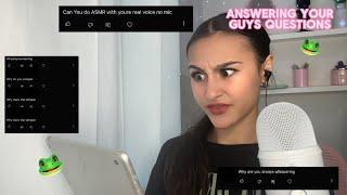 ASMR | ANSWERING YOUR GUYS QUESTIONS.. 