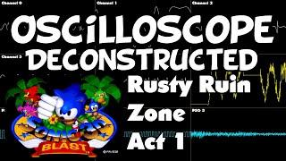 Sonic 3D Blast - Rusty Ruin Zone Act 1 - Oscilloscope Deconstruction