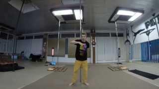 Pole dance tutorial by Dimitry Politov (one handed aerial)