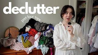 my best closet declutter! closet cleanout part four: tops