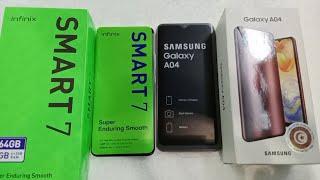 Samsung Galaxy A04 vs infinix Smart 7 : speed test