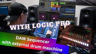 How to use Logic Pro Sequencer with External Drum Maschine