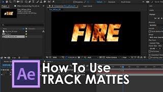 How to use Track Mattes in Adobe After Effects - Tutorial