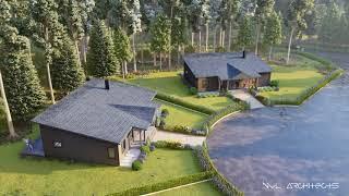 SMALL COTTAGES in the forest • 3D VISUALIZATION • LUMION 11 • NVL ARCHITECTS