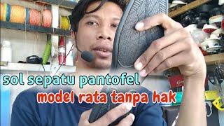 OUTSOLE PENGGANTI SEPATU PANTOFEL FLAT TANPA HAK