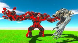 GIANT CYBER LAVA BOY VS INFERNALS - Animal Revolt Battle Simulator