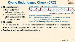 L35 06 Cyclic Redundancy Check    CRC