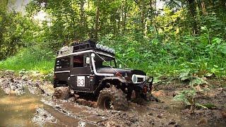 LITTLE TRAIL AFTER WORK WITH MY TOYOTA FJ40 / FMS 1/10 scale rc crawler