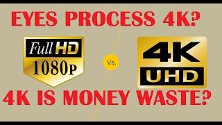 FHD 1080P vs UHD 4k Monitor? Money wastage?  Do your eyes really process 4K?