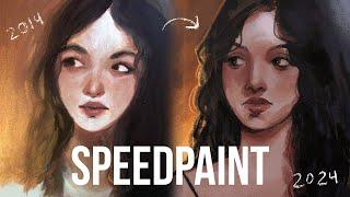 Lady in Gold - Speedpaint/Repaint