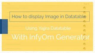 How to Display Image in Datatable using InfyOm Laravel Generator