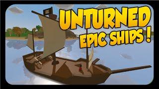 Unturned  PIRATE SHIP, Speed Boat, Air Boat, and More!